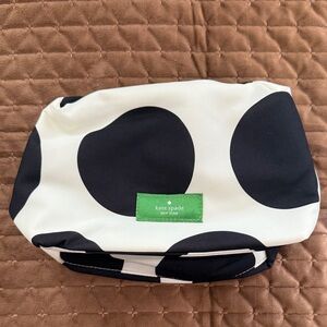 Kate Spade Black and White Polka Dot makeup bag